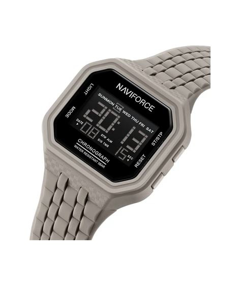 iShopping - Naviforce Alphazone Watch For Men Grey (NF-7116-2)