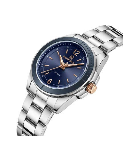 iShopping - Naviforce Pixie Dial Watch For Women Silver (NF-5062-7)