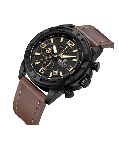 iShopping - Naviforce Titan Chrono Edition Watch For Men Brown (NF-8074-6)