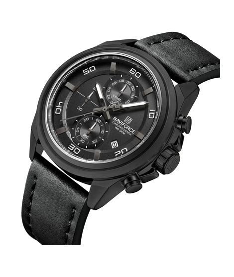 iShopping - Naviforce Chronomark Watch For Men Black (NF-8075-1)