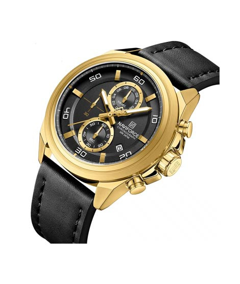 iShopping - Naviforce Chronomark Watch For Men Black (NF-8075-4)