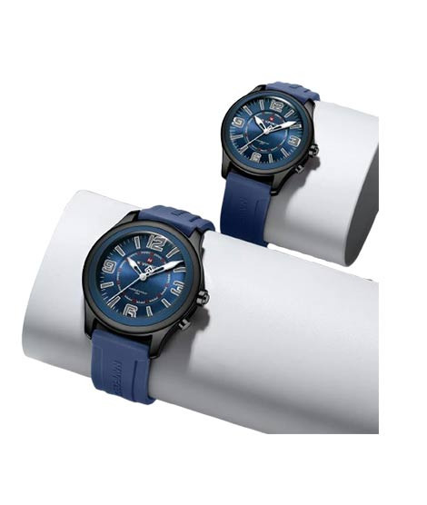 iShopping - Naviforce DuoFlex Edition Watch For Couple Blue (NF-9256c-6)