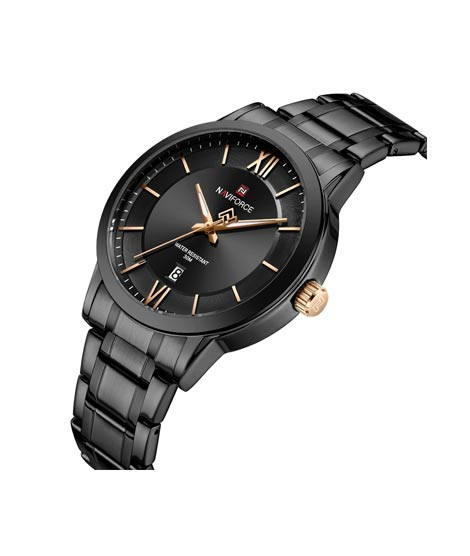 iShopping - Naviforce Royal Date Edition Watch For Men Black (NF-9254-1)
