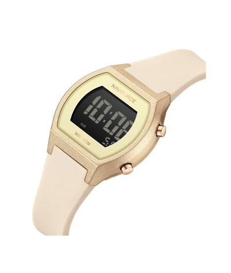 iShopping - Naviforce Spark Digital Watch For Women Beige (NF-5064-8)