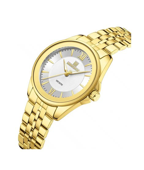 iShopping - Naviforce Bloom Series Watch For Women Gold (NF-5067-2)