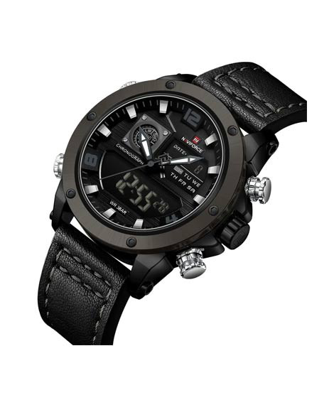 iShopping - Naviforce Dual Master Watch For Men Black - (NF-9236-3)