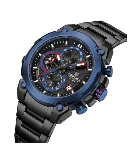 iShopping - Naviforce ChronoX Watch For Men Black - (NF-8071-3)