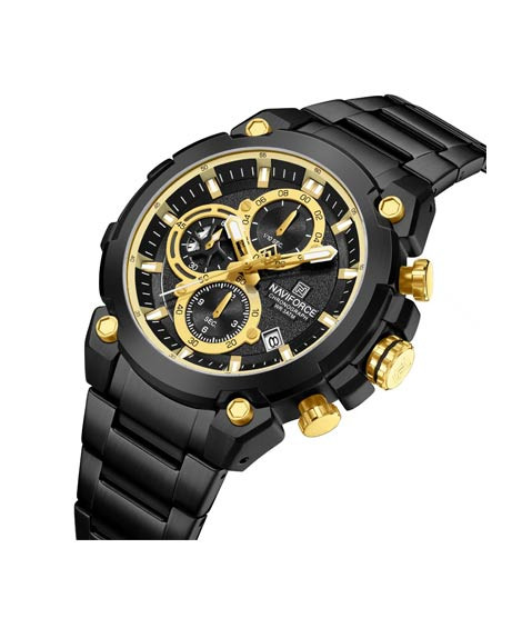 iShopping - Naviforce ChronoX Watch For Men Black - (NF-8071-4)