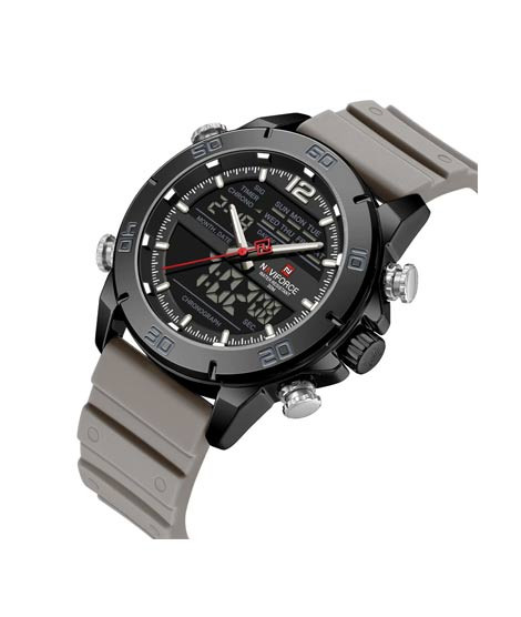 iShopping - Naviforce DualTrack Edition Watch For Men Grey - (NF-9253t-3)