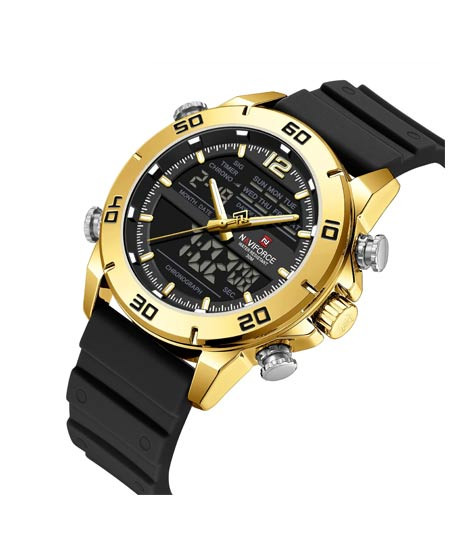 iShopping - Naviforce DualTrack Edition Watch For Men Black - (NF-9253t-6)