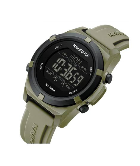 iShopping - Naviforce Digital Strike Watch For Men Light Green - (NF-7127-7)