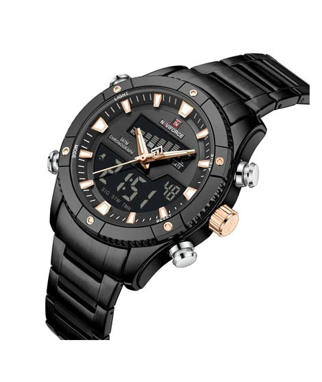 iShopping - Naviforce DualX Edition Watch For Men Black - (NF-9259-1)
