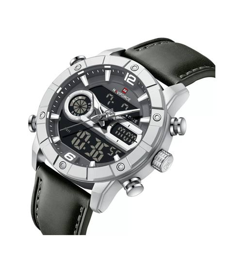 iShopping - Naviforce Cross Time Edition Watch For Men Grey - (NF-9263-7)