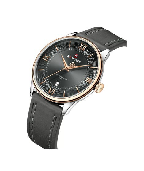 iShopping - Naviforce Slim Date Edition Watch For Men Black - (NF-9272l-2)