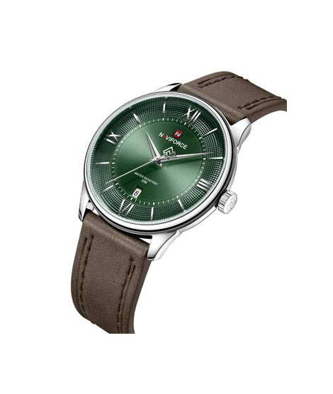 iShopping - Naviforce Slim Date Edition Watch For Men Dark Brown - (NF-9272l-5)
