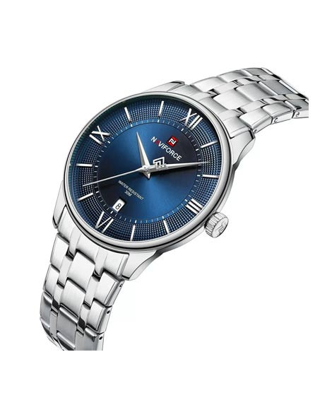 iShopping - Naviforce Signature Formal Edition Watch For Men Silver - (NF-9272s-3)