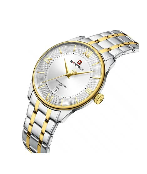 iShopping - Naviforce Signature Formal Edition Watch For Men Two Tone - (NF-9272s-8)