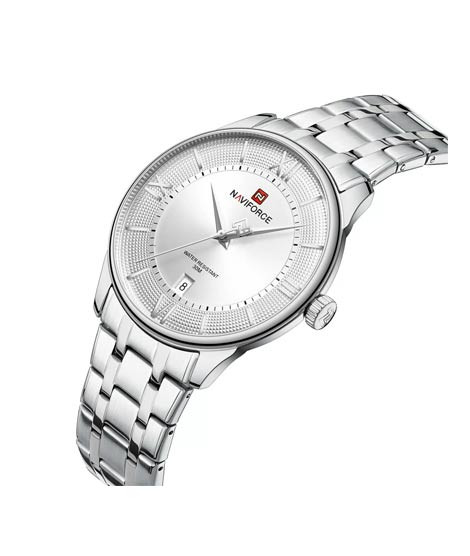 iShopping - Naviforce Signature Formal Edition Watch For Men Silver - (NF-9272s-9)