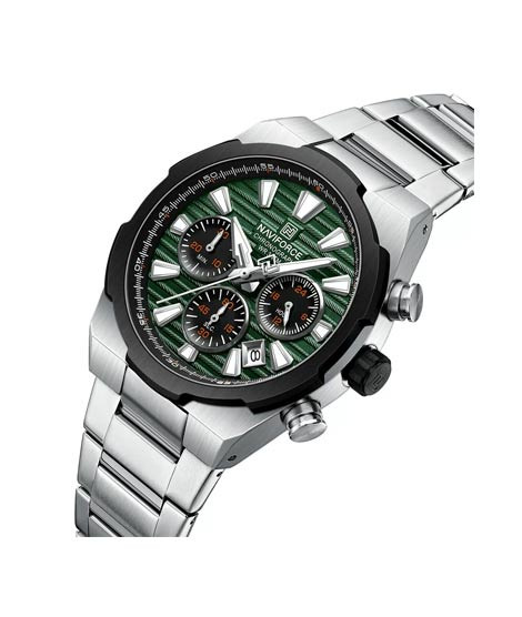 iShopping - Naviforce Executive Chrono Watch For Men Silver - (NF-8081-6)