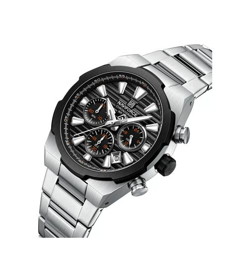 iShopping - Naviforce Executive Chrono Watch For Men Silver - (NF-8081-7)