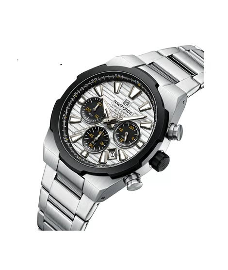 iShopping - Naviforce Executive Chrono Watch For Men Silver - (NF-8081-8)