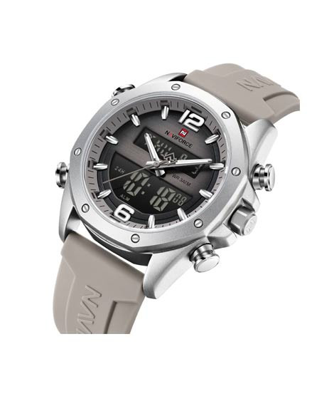 iShopping - Naviforce Global Master Watch For Men Beige - (NF-9264-5)