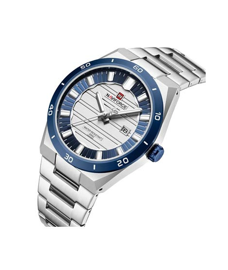 iShopping - Naviforce Royal Date Watch For Men Silver - (NF-9268-4)