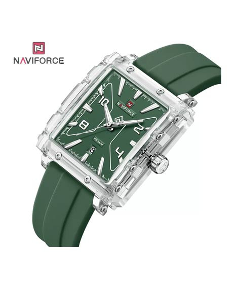 iShopping - Naviforce Elite Frame Watch For Men Green - (NF-6112-7)