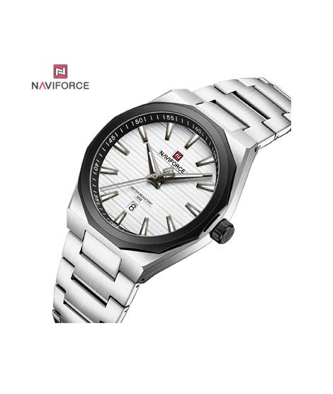 iShopping - Naviforce Power Date Watch For Men Silver - (NF-9274-7)