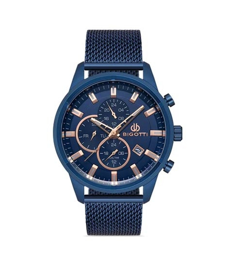 iShopping - Bigotti Stainless Steel Men's Watch Blue (BG.1.10355-5)