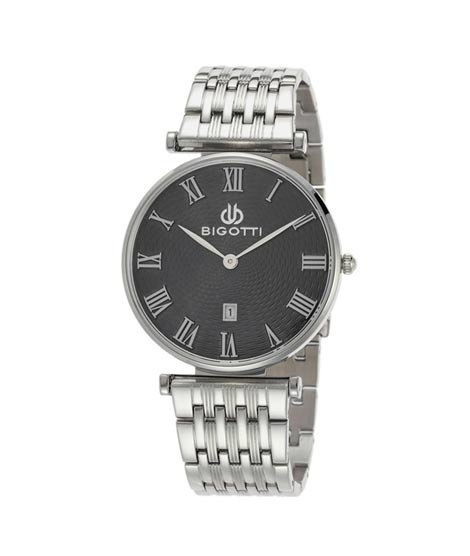 iShopping - Bigotti Analog Stainless Steel Men’s Watch Silver (BG.1.10032-3)