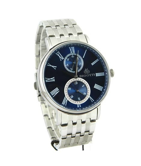 iShopping - Bigotti Analog Stainless Steel Men's Watch Silver (BG.1.10047-6)