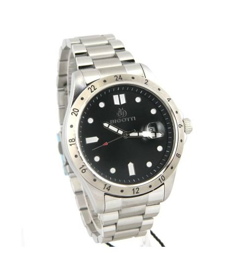 iShopping - Bigotti Analog Stainless Steel Men's Watch Silver (BG.1.10056-1)