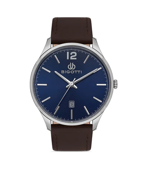 iShopping - Bigotti Leather Men's Watch Brown (BG.1.10308-5)
