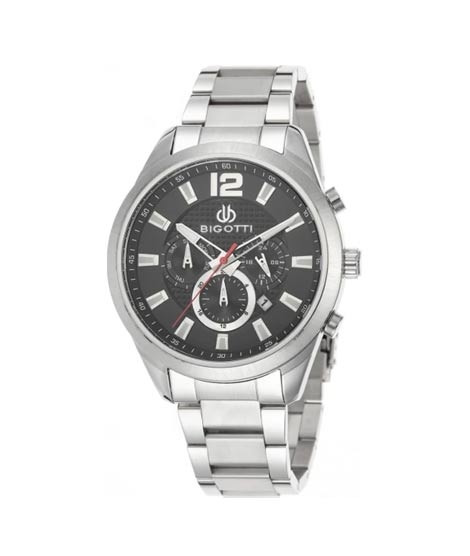 iShopping - Bigotti Milano Stainless Steel Men's Watch Silver (BG.1.10088-2)
