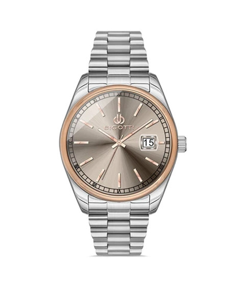 iShopping - Bigotti Stainless Steel Men's Watch Silver (BG.1.10312-4)