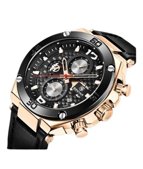 iShopping - Benyar Chronograph Edition Men's Watch Black (BY-1193)