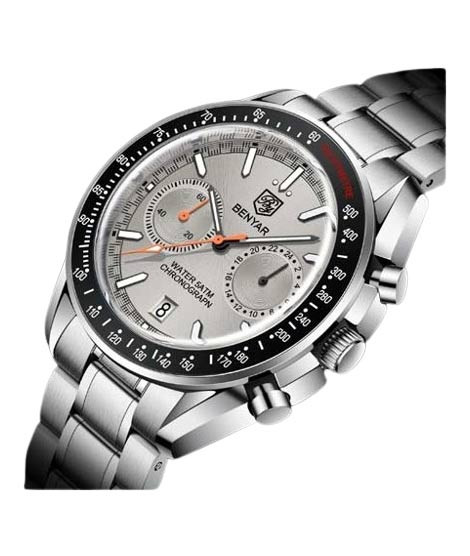 iShopping - Benyar Chronograph Exclusive Men's Watch Silver (BY-5194-4)