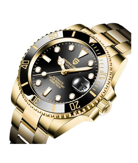 iShopping - Benyar Pagani Design Stainless Steel Men's Watch Golden (PD-1661-1)