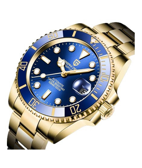 iShopping - Benyar Pagani Design Stainless Steel Men's Watch Golden (PD-1661-3)