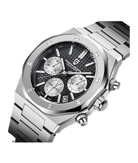 iShopping - Benyar Pagani Design Chronograph Men's Watch Silver (PD-1707-2)