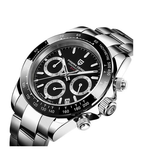 iShopping - Benyar Pagani Design Stainless Steel Men's Watch Silver (PD-1644-12)