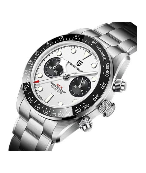 iShopping - Benyar Pagani Design Chronograph Edition Men's Watch Silver (PD-1718-2)