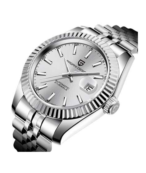 iShopping - Benyar Pagani Design Automatic Men's Watch Silver (Pd-1645-2)