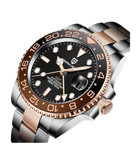 iShopping - Pagani Design Men's Watch Two Tone Silver (PD-1662-9)