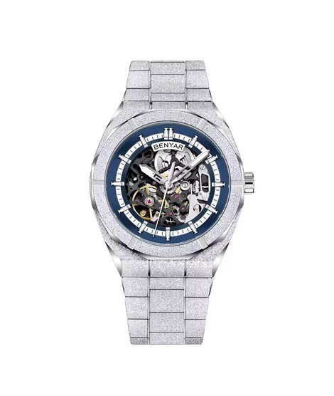iShopping - Benyar Royal Auto Series Watch For Men Silver - (BY-5212-3)