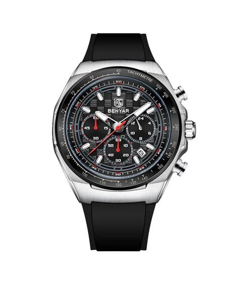 iShopping - Benyar SportX Chrono Edition Watch For Men Black - (BY-5215-8)