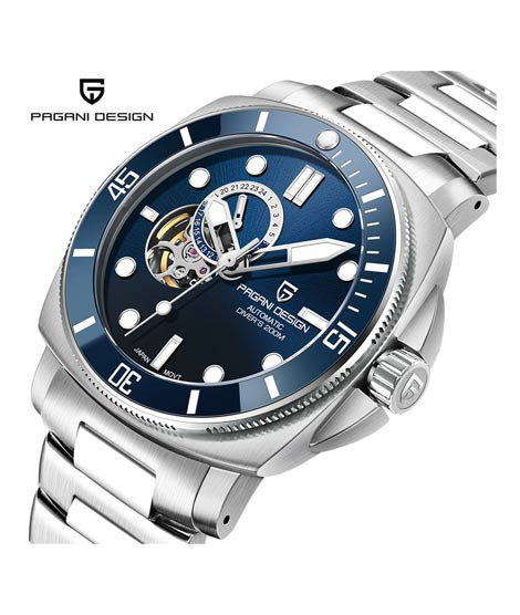 iShopping - Pagani Design Automatic Edition Watch For Men Silver (PD-1736-4)