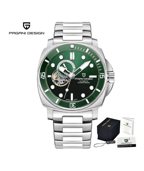 iShopping - Pagani Design Automatic Edition Watch For Men Silver (PD-1736-6)