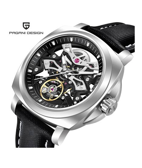 iShopping - Pagani Design Infinity Gear Tourbillon Watch For Men Black (PD-YS017-1)